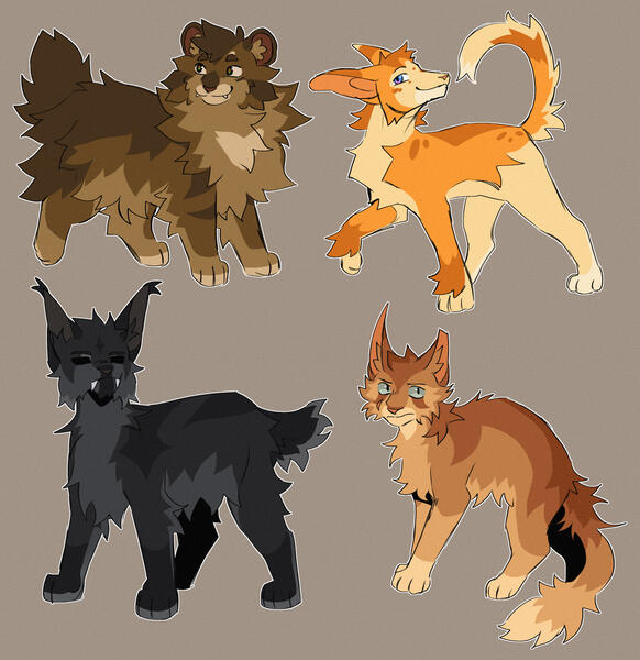 characters from Eddsworld (catified designs by me)