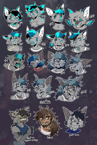 OC of my own (their designs evolution)