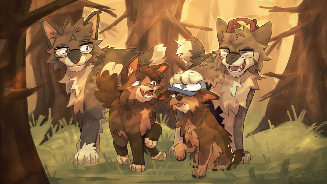 characters from Gravity Falls (catified designs by me)